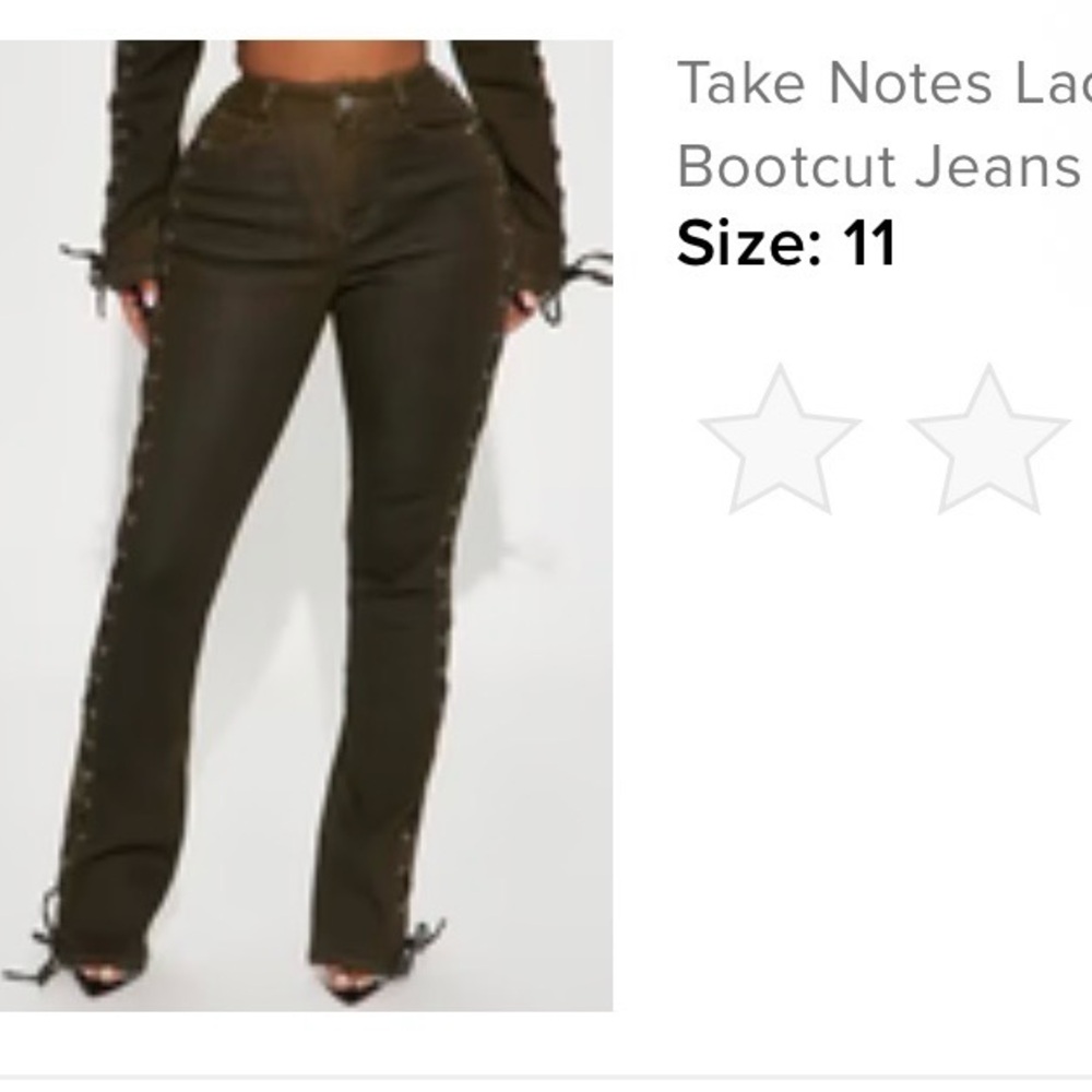 Fashion Nova Brown Boot Cut Jeans